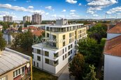 pronájem novostavby bytu 2+kk s lodžií, byt číslo B.04, residence Hálkova, ČB, cena 16000 CZK / objekt / měsíc, nabízí 